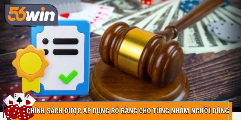 Chính sách được áp dụng rõ ràng cho từng nhóm người dùng