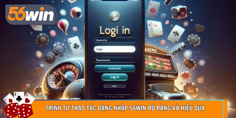 Trình tự thao tác đăng nhập 56Win rõ ràng và hiệu quả